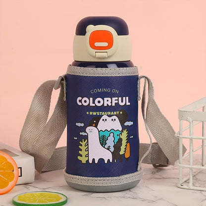 1pc Cartoon Vacuum Insulated Water Bottle - Cups & Mugs - 500ml 304 Stainless Steel Thermal Flask for Hot and Cold Drinks, Summer Winter Travel Drinkware, Unique Gift Idea for Friends and Family