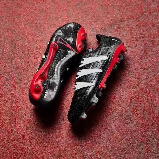 Designer Football Boot Mens Gift Bag Boots Accuracy+ Elite Tongue FG BOOTS Metal Spikes Football Cleats Men LACELESS Soft Leather Pink Soccer Eur36-46
