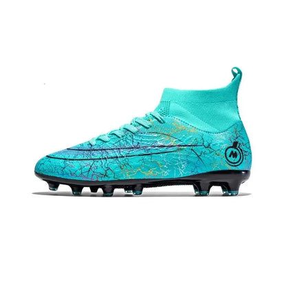 Soccer Shoes Fg/Tf Society Mens Football Boots Grass Anti-Slip Outdoor Training Cleats Futsal Sneakers Children Sports Footwear 240607 Dhzqf