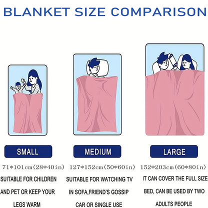 1pc Cozy Eagle Flannel Throw - Soft, Warm, and Plush Bed Blanket for Bedroom, Study, Travel, and Camping - Perfect Gift for Son