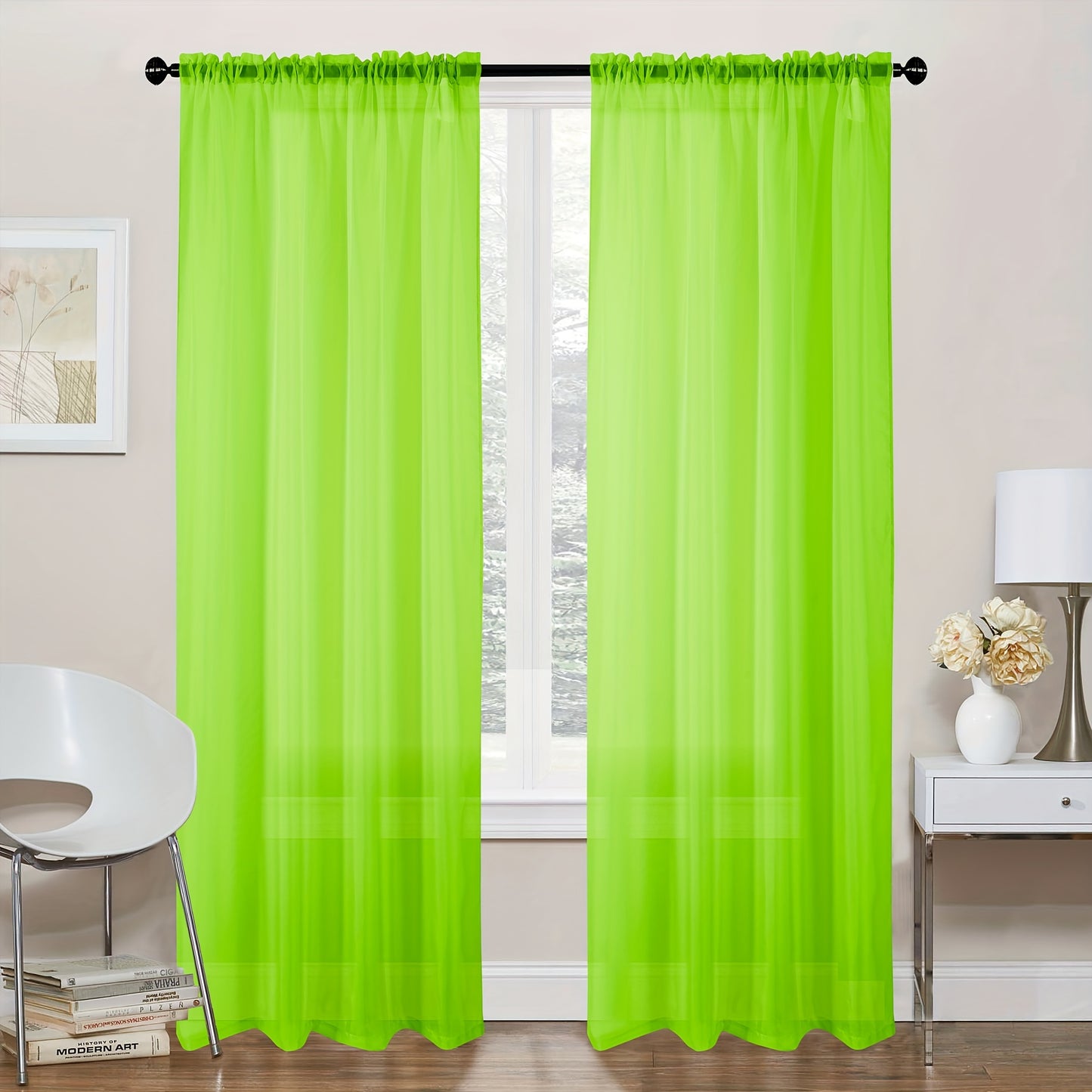 1 Pack, Curtains For Home Living Room, 45GSM Polyester Curtain, Curtain For Office Bedroom Home Decor, 52X84in