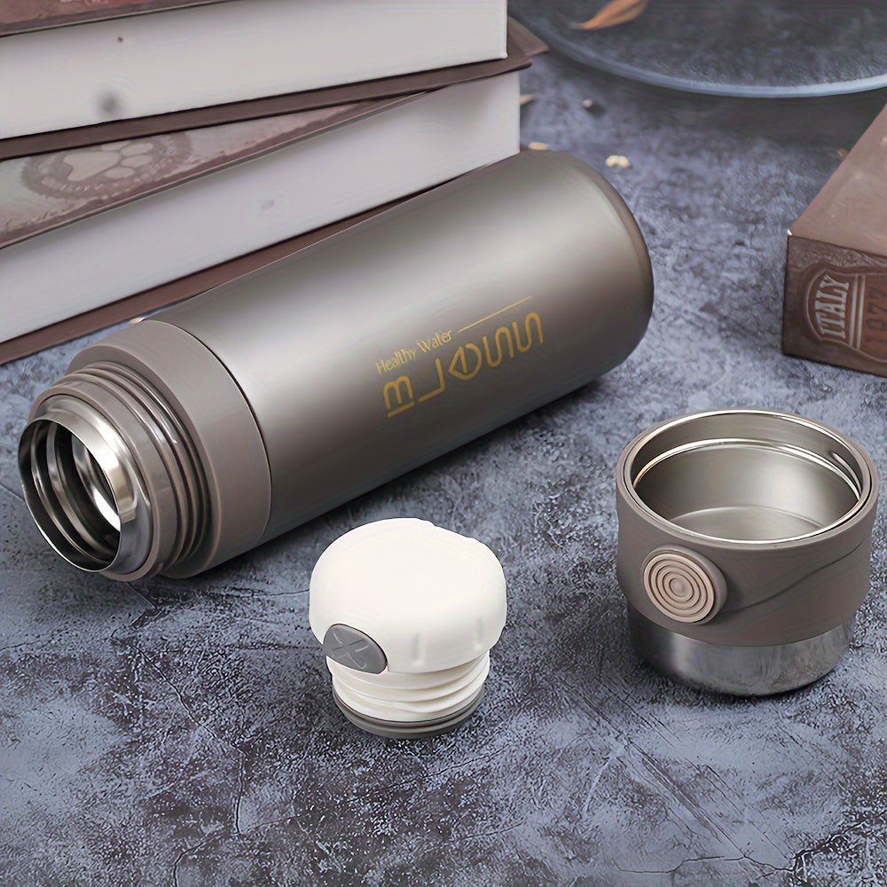 1pc, Vacuum Flask With Tea Infuser, 16.91oz Stainless Steel Insulated Water Bottles, Travel Thermal Cups, For Hot And Cold Beverages, Summer Winter Drinkware, Gifts