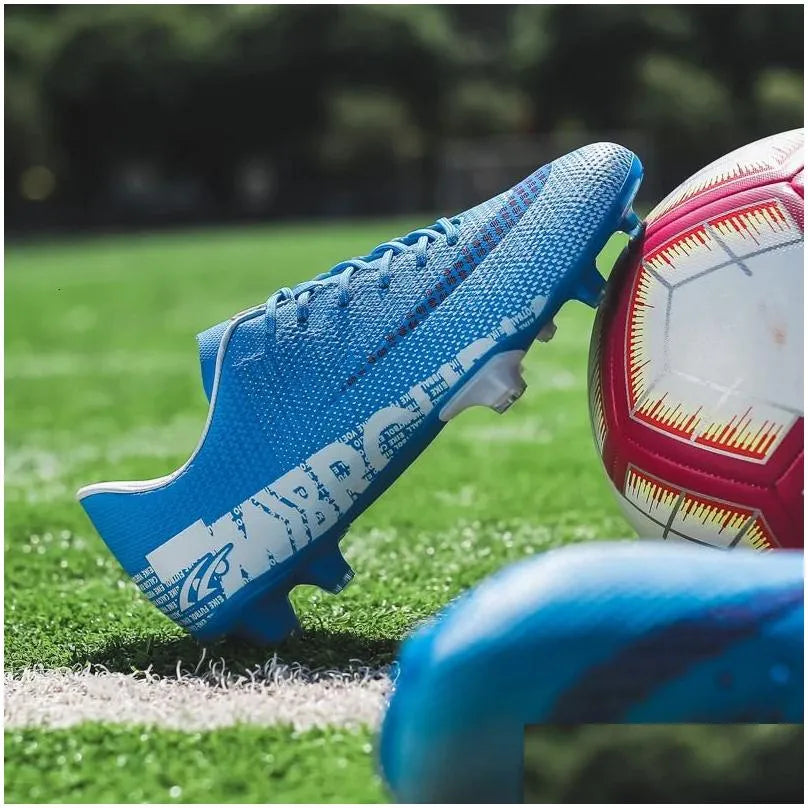 Soccer Shoes Low-Top Mens Teens Outdoor Training Football Boots Ag/Tf Boys Non-Slip Ankle Sneakers Est Chuteiras De Futebol 240611 Dro Dhwqf
