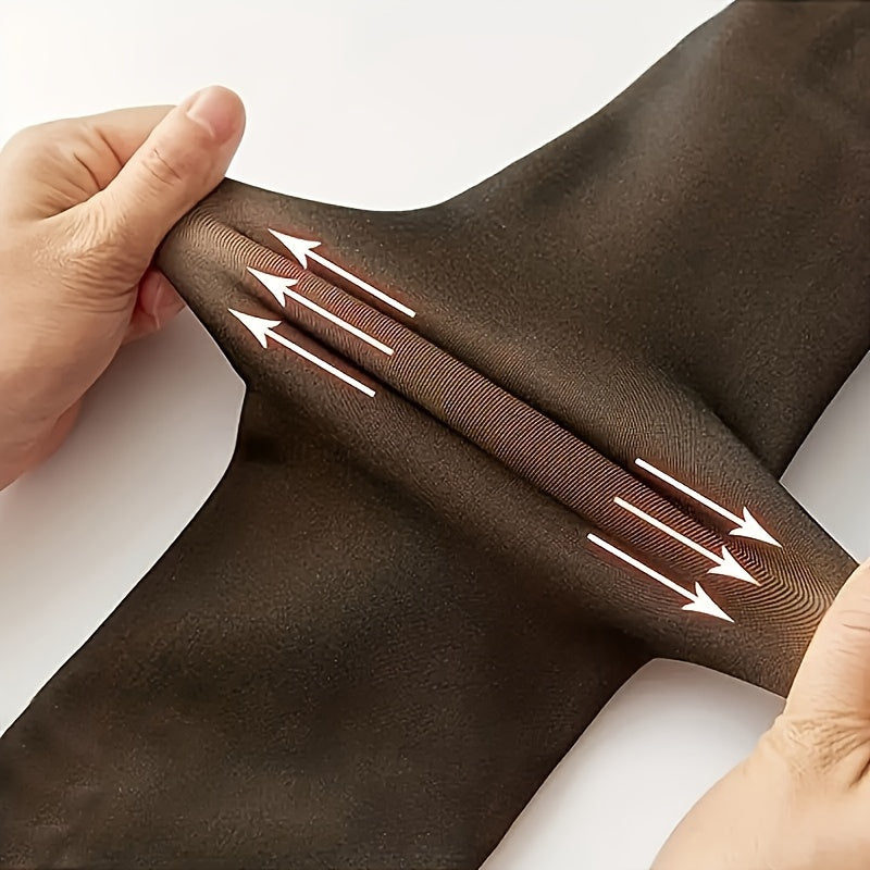 Cozy Thermal Tights for Women - Soft Fleece-Lined, High-Waist, Elastic Leggings for Warmth and Comfort - Perfect for Fall and Winter Seasons