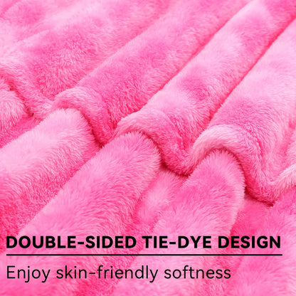 1pc Fleece Throw Blanket Cozy Soft Lightweight Throw Blankets Warm Plush Pink Purple Fall Blankets And Throws Couch Sofa Bed Blanket Bedding Boys Girls Adults