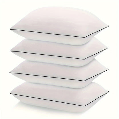 2/4pcs Luxury Gel Pillows - Cooling & Supportive, Soft Down Alternative, Ideal for All Sleep Positions, Breathable Polyester Cover, Machine Washable - Available in 3 Colors