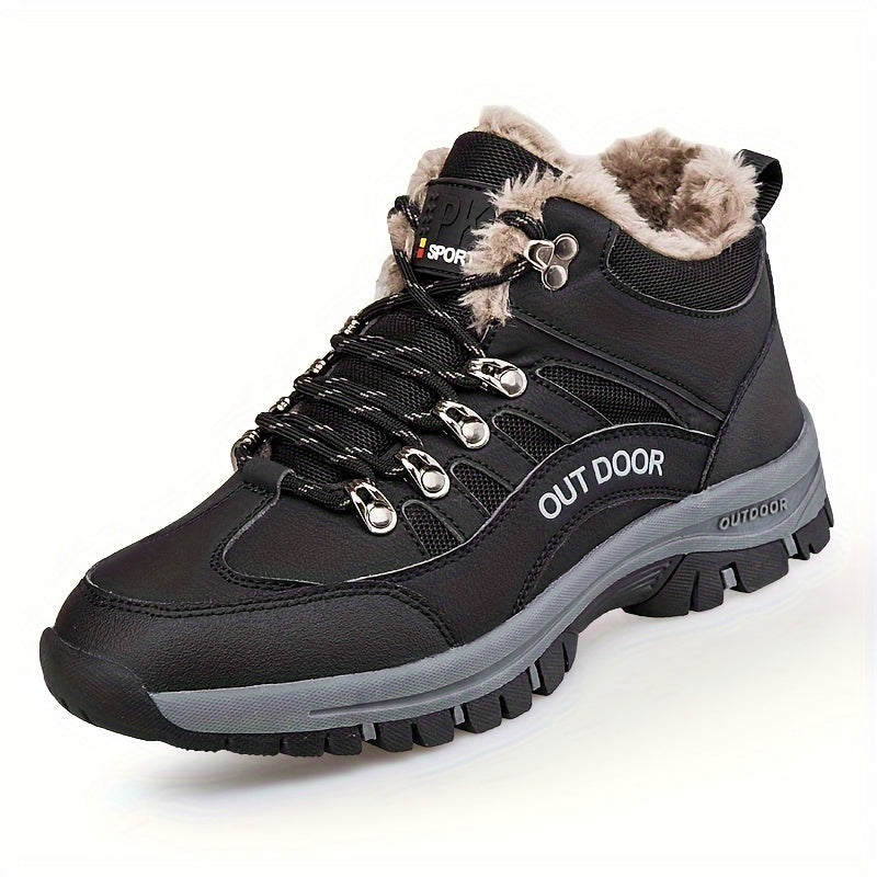 Winter Warrior Hiking Boots - Ultra-Warm Plush Lining, Durable Non-Slip Soles, Comfortable Fit, Breathable Membrane, Waterproof, Insulated, Perfect for Hiking, Climbing, Hunting, Trekking, Fall and Winter Outdoor Activities
