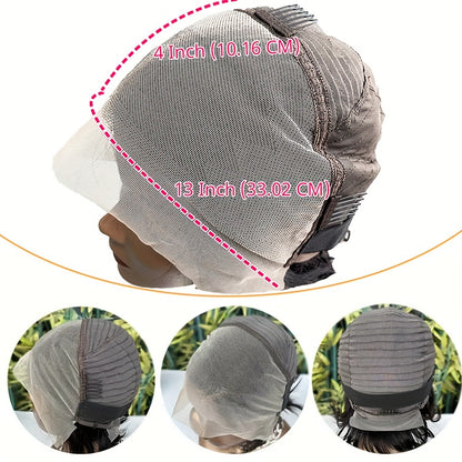 Brazilian Remy Human Hair Wigs 13x4 Lace Front Short Straight Wig Pixie Cut Bob Wig Straight Bob Human Hair Wigs For Women 180% Density 6 Inch 13x4 Lace Closure Wigs Human Hair