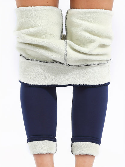 Women's High Waist Stretch Fleece Leggings - Soft, Warm, and Cozy Winter Essential for Ultimate Comfort and Flexibility