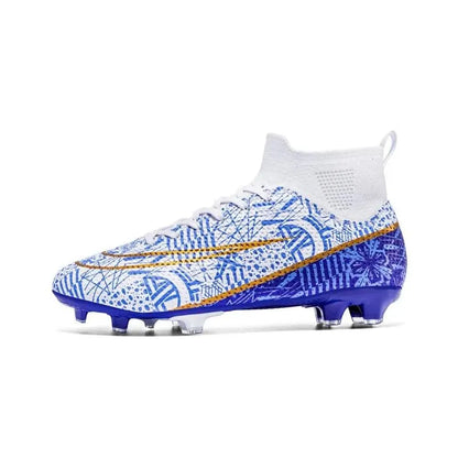 Soccer Shoes Mens Soft Tf/Fg Football Boots Breathable Non-Slip Grass Training Sneakers Cleats Outdoor High Top Sport Footwear 240607 Dhv6M