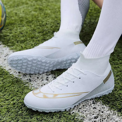 Men Turf Soccer Shoes Football Boots Youth Cleats Sport Sneakers Large Size 35-47