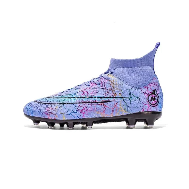 Soccer Shoes Fg/Tf Society Mens Football Boots Grass Anti-Slip Outdoor Training Cleats Futsal Sneakers Children Sports Footwear 240607 Dhzqf