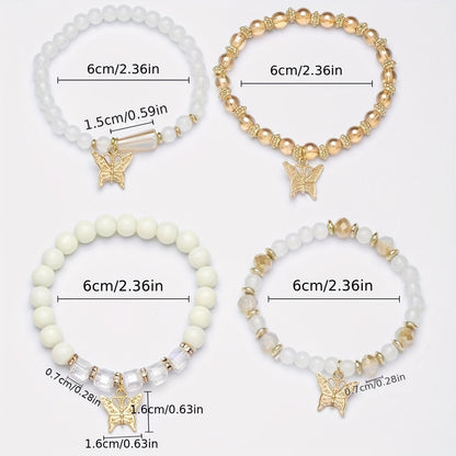New Statement Bohemian Butterfly Layered Beaded Fashion Link - Chic Women's Jewelry for Creative Souls - Multi-Layered, Colorful, and Eye-Catching Accessory