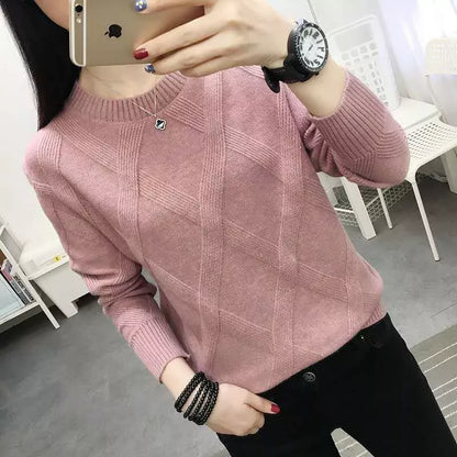 Fdfklak  New Spring Autumn Sweater Women's Twist Pullover Loose Lazy Bottoming Thick Sweaters Outer Wear Pull Femme S-3XL
