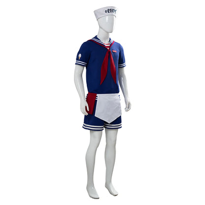 Steve Cosplay Robin Waiter Costumes Uniform Suit Halloween Carnival Costumes For Adult Kids Role Playing