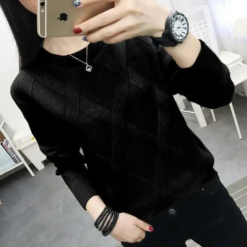 Fdfklak  New Spring Autumn Sweater Women's Twist Pullover Loose Lazy Bottoming Thick Sweaters Outer Wear Pull Femme S-3XL
