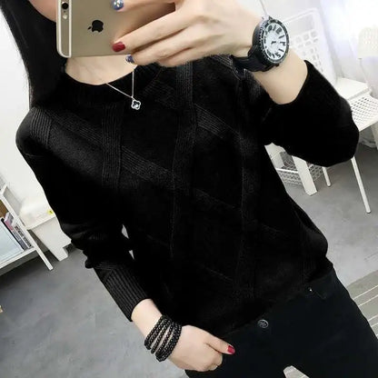 Fdfklak  New Spring Autumn Sweater Women's Twist Pullover Loose Lazy Bottoming Thick Sweaters Outer Wear Pull Femme S-3XL