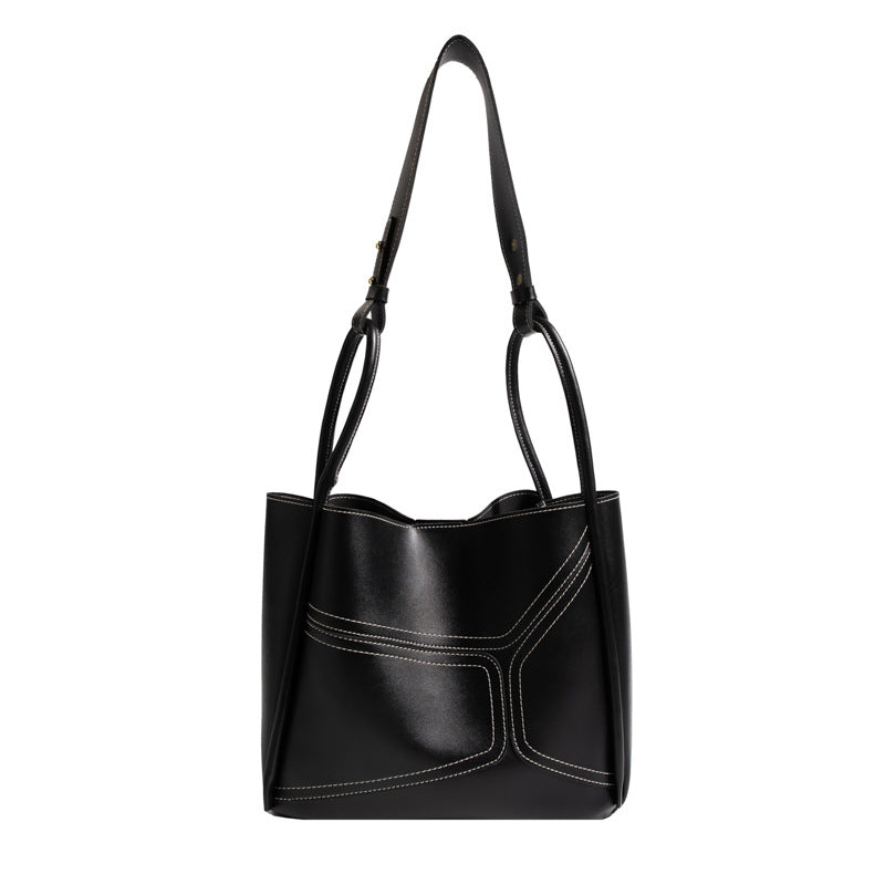 ZLLKL 2025Tote bag women's  summer new high-end texture niche retro large-capacity vegetable basket bag shoulder messenger bag