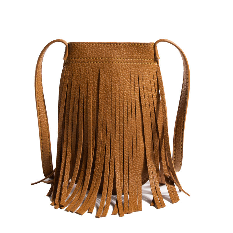 ZLLKL 2025New  simple small bag women's bag retro fringed mobile phone bag women's Korean version bag niche design small satchel