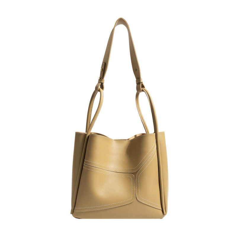 ZLLKL 2025Tote bag women's  summer new high-end texture niche retro large-capacity vegetable basket bag shoulder messenger bag