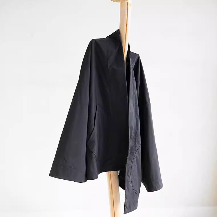 2025 Women's autumn women's suit, nine-quarter-sleeved loose fleece cardigan jacket B0939 simple silhouette casual pants