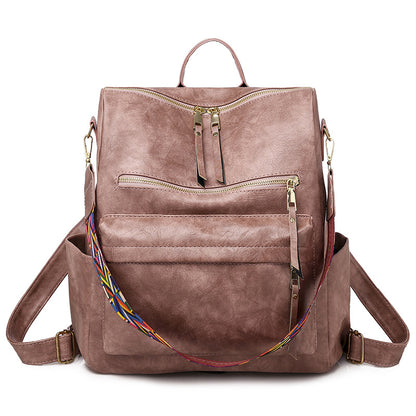2025 2025 new backpack cute female PU retro home mommy bag, backpack large capacity, girls backpack