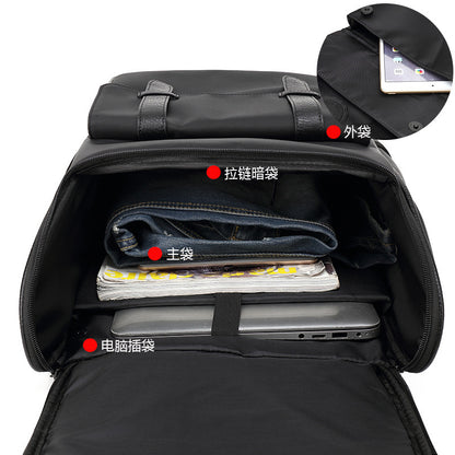 Trendy Brand Backpack Men's Fashion Trend Junior's Schoolbag Female College Student High School Leisure Large Capacity Travel Backpack