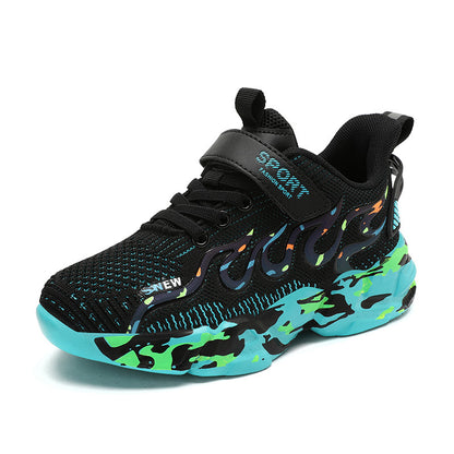 ZllKl  Factory Batch Dad Shoes Primary School Students Mesh Breathable Mesh Shoes Foreign Trade Boy Shoes Summer Children Sneaker Middle and Big Children