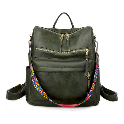 2025 2025 new backpack cute female PU retro home mommy bag, backpack large capacity, girls backpack