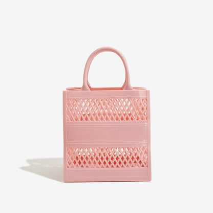ZLLKL 2025 Bohao PVC Barbie jelly bag fashionable versatile soft handle vegetable basket dirt-resistant and easy to wash summer portable women's bag Popular trade