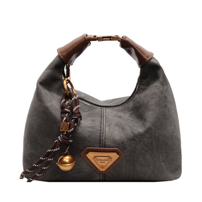 ZLLKL 2025 Hand carry retro matte dumpling bag women's popular new trend fashion versatile shoulder bag high sense casual women's bag