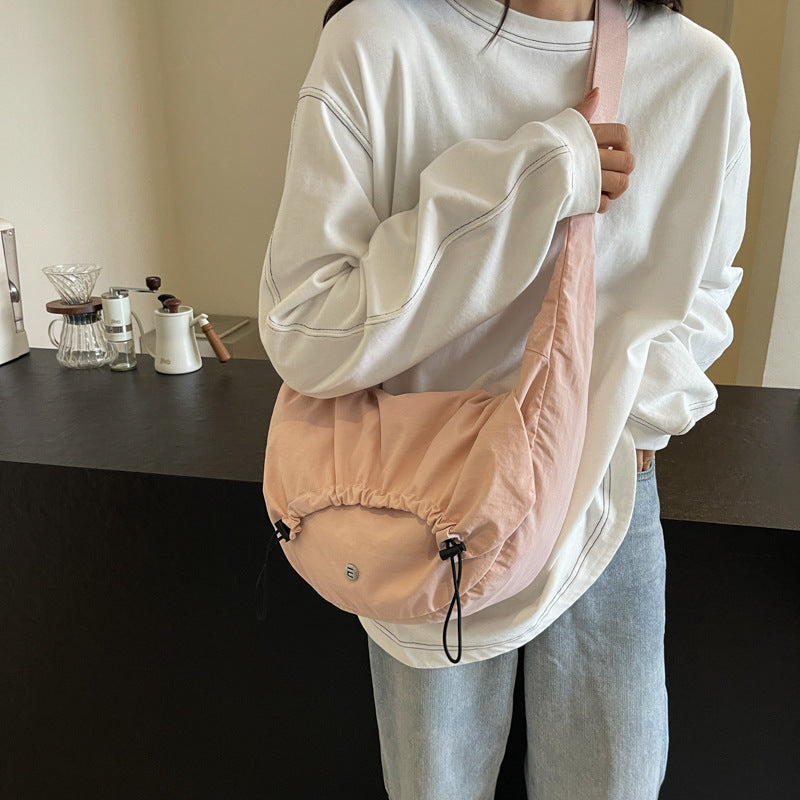 2025 ZLLKL popular New Fashion Nylon Folded Shoulder Bag Versatile Casual Puff Bag Lightweight Hot Outdoor Messenger Bag Women