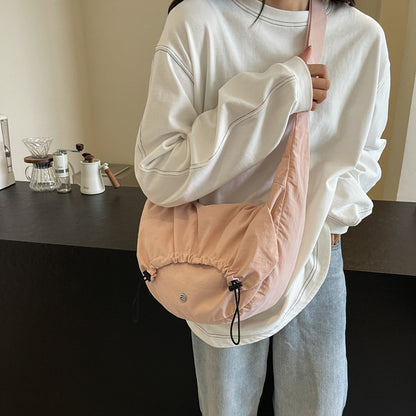 2025 ZLLKL popular New Fashion Nylon Folded Shoulder Bag Versatile Casual Puff Bag Lightweight Hot Outdoor Messenger Bag Women