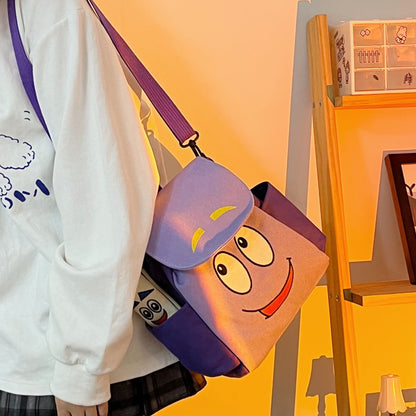 Dora the Explorer Backpack Dora Map Cartoon Crossbody Small Backpack Cute Children Kindergarten Gifts