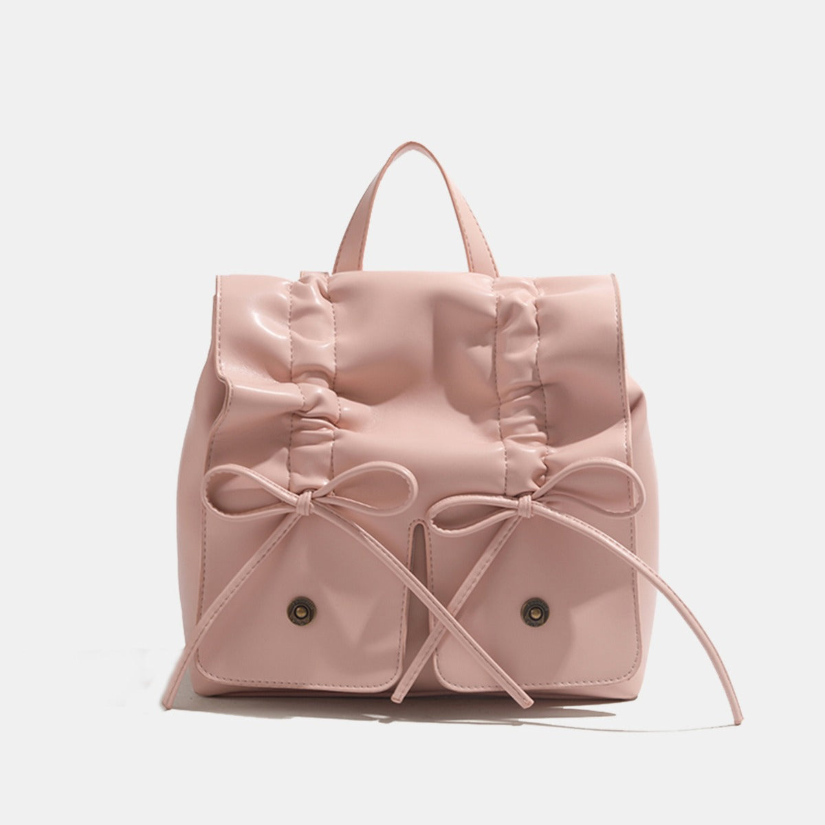 ZLLKL 2025 Sweet Bow Backpack Women's popular Trendy Fashion Korean Folded Backpack Casual Large Capacity Handbag