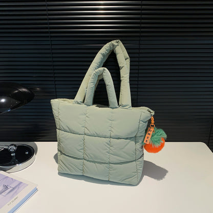 2025 ZLLKL Korean version of fashion cotton clothes tote bag popular new simple large-capacity shoulder bag personalized Popular-style cotton clothes shopping bag