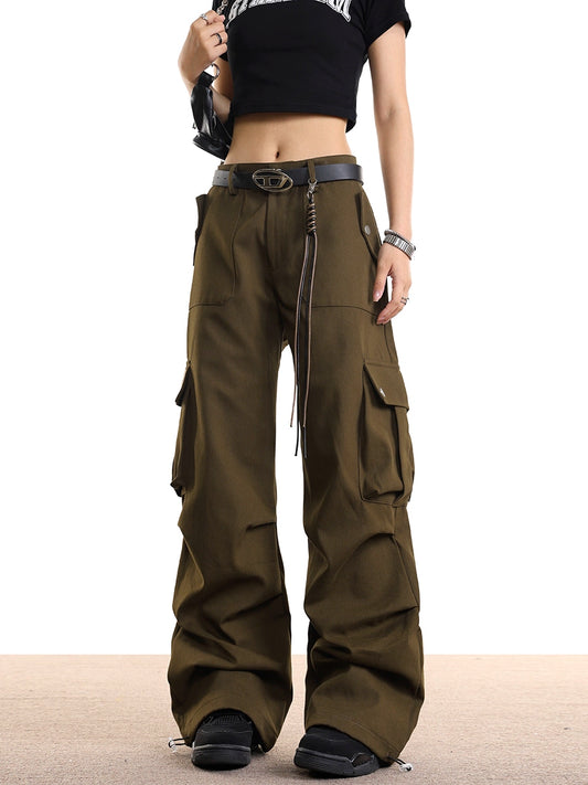 0123Start n overalls men's and women's loose straight retro hip-hop hip-hop casual charging paratrooper pants