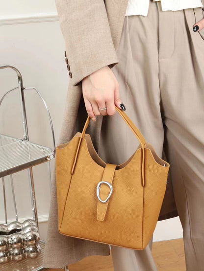 The first layer of cowhide leather women's bag underarm bag TOGO pitot bag shoulder bag casual versatile white-collar new 766