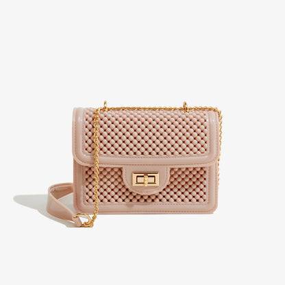 ZLLKL 2025 Bohao, trendy PVC Barbie jelly bag, soft leather texture, fashionable and versatile single shoulder women's bag, large-capacity bag customization