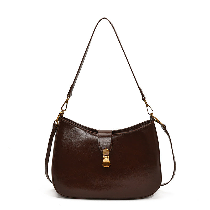 ZLLKL 2025 Korean niche design fashionable and versatile work commuter bag women's popular new retro casual shoulder armpit bag