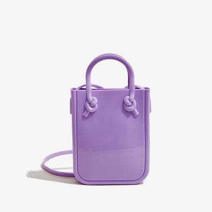 ZLLKL 2025 Bohao PVC Barbie Jelly Bag Macaron Mini Handbag Fashion Versatile Summer Women's Crossbody Bag Customization