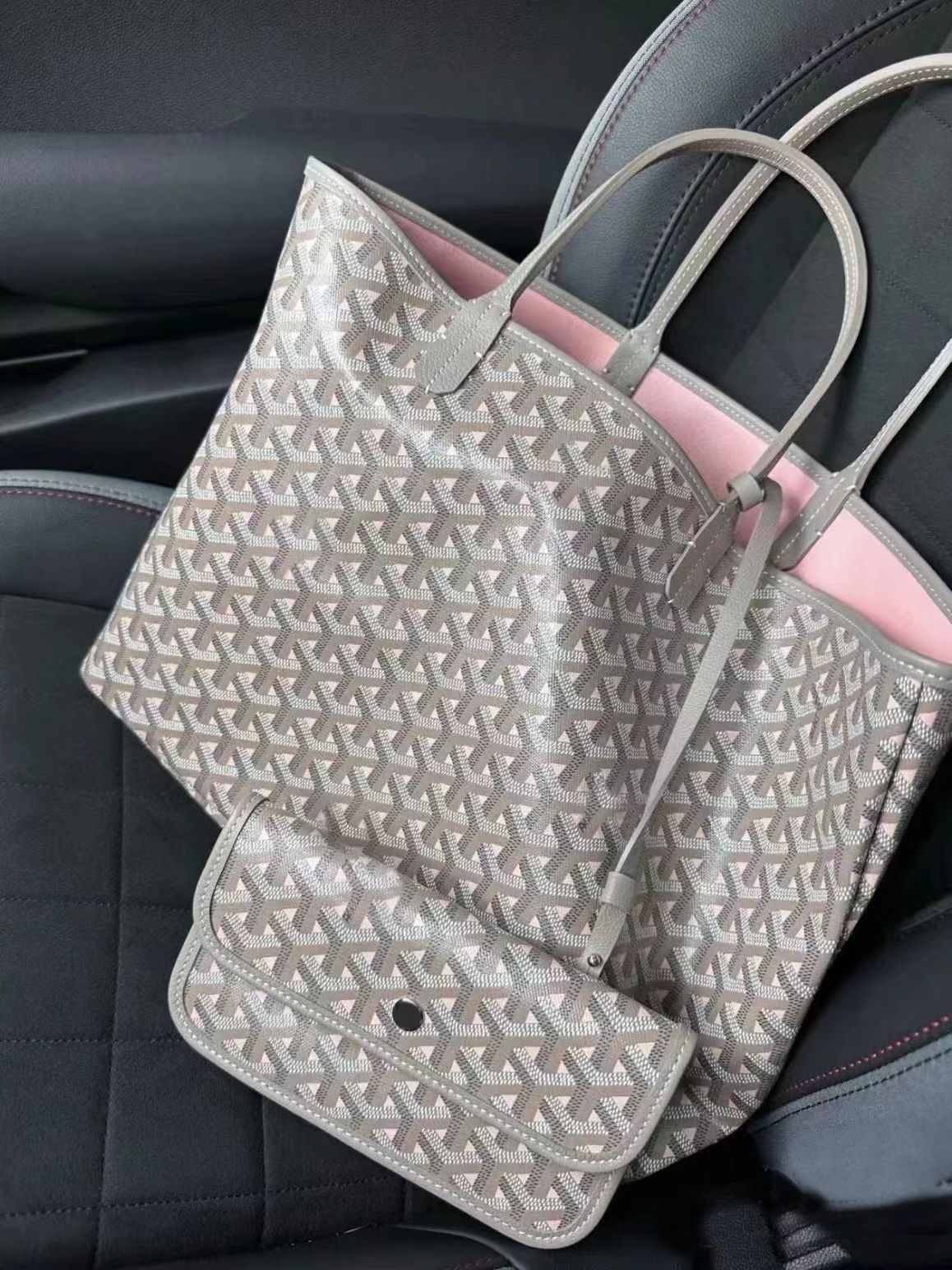ZllKl  GAOY Dog Teeth Bag 170 Th Anniversary Limited Color Gray Pink Gray Green Tote Shopping Bag Tote Mummy Bag Y Child and Mother
