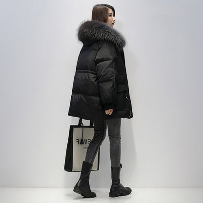 Longshun down cotton-padded clothes winter 2023 new Korean version small loose cotton-padded jacket thickened cotton-padded clothes bread women