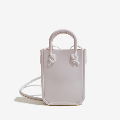 ZLLKL 2025 Bohao PVC Barbie Jelly Bag Macaron Mini Handbag Fashion Versatile Summer Women's Crossbody Bag Customization