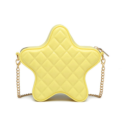 ZLLKL 2025 Bo Hao, Xiaoxiangfeng PVC Pentagon Barbie Jelly Bag, Fashion Versatile Rhombus Bag, Dirty and Easy to Wash, Summer Female Oblique Span