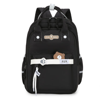 Backpack Men's and Women's Ins Style Student Schoolbag High School Female College Student High School Student Cross-Border Bag Large-Capacity Backpack