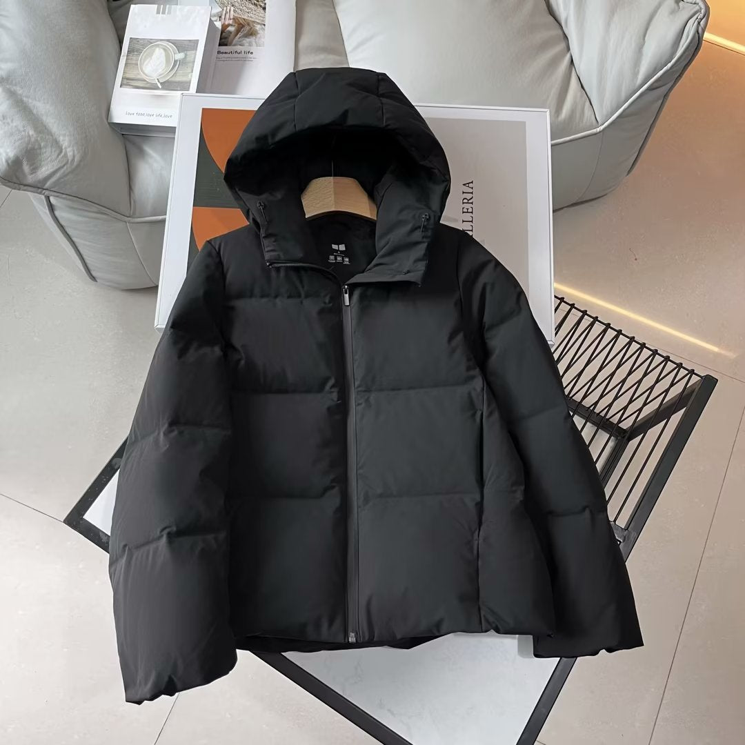Fitting Room~ Seamless Down Hooded Jacket Thickened Down Jacket Women's Warm 2023 Winter Women's S460920