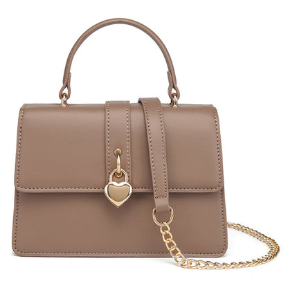 ZLLKL 2025 Bohao pu women's bag popular new practical shoulder messenger bag women's premium love lock chain portable envelope bag