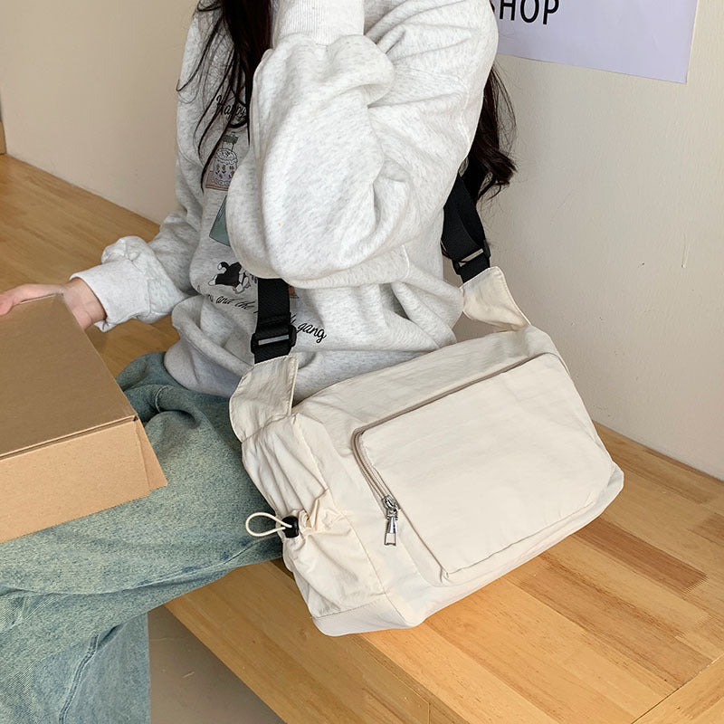 2025 ZLLKL Korean version of fashion nylon shoulder bag popular new versatile casual simple shoulder bag large capacity lightweight messenger bag