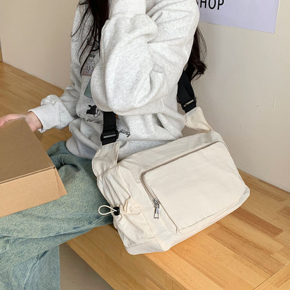 2025 ZLLKL Korean version of fashion nylon shoulder bag popular new versatile casual simple shoulder bag large capacity lightweight messenger bag